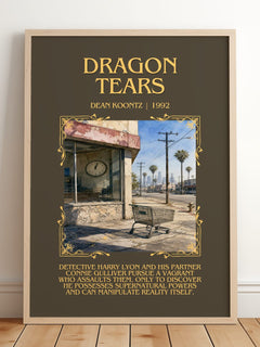 Dragon Tears Minimalist Book Poster by Dean Koontz – image 2