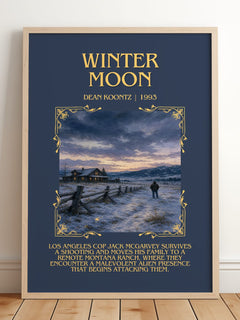 Winter Moon Minimalist Book Poster by Dean Koontz – image 2