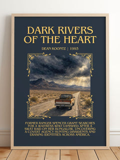 Dark Rivers of the Heart Minimalist Book Poster by Dean Koontz – image 2