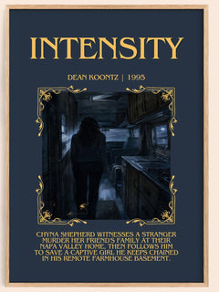 Intensity Minimalist Book Poster by Dean Koontz – image 1