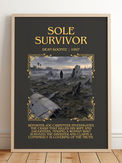 Sole Survivor Minimalist Book Poster by Dean Koontz – image 2