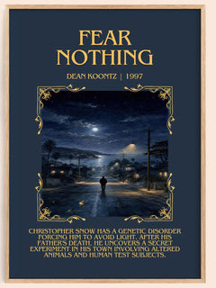 Fear Nothing Minimalist Book Poster by Dean Koontz – image 1