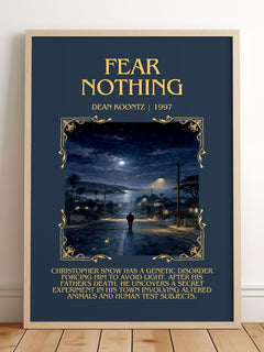Fear Nothing Minimalist Book Poster by Dean Koontz – image 2