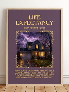 Life Expectancy Minimalist Book Poster by Dean Koontz – image 2