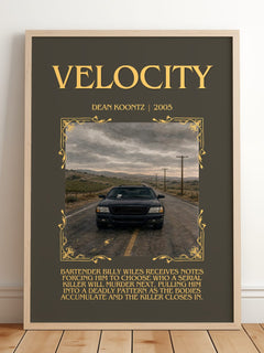 Velocity Minimalist Book Poster by Dean Koontz – image 2