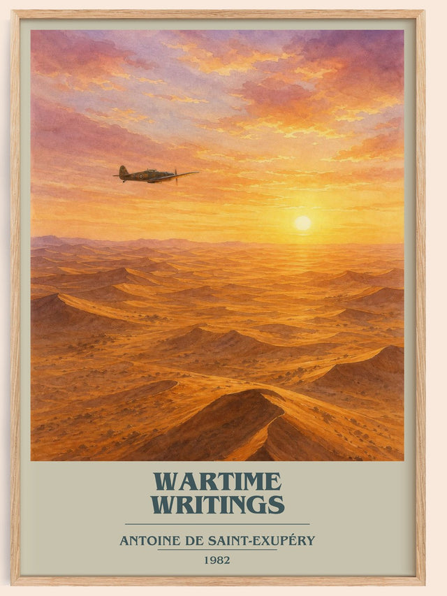 Wartime Writings Book Cover Poster by Antoine De Saint-Exupéry