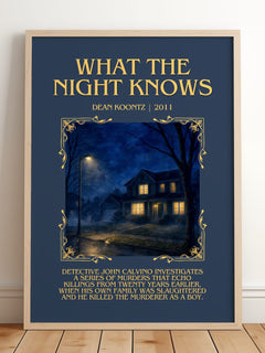 What the Night Knows Minimalist Book Poster by Dean Koontz – image 2