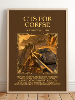 C' Is for Corpse Minimalist Book Poster by Sue Grafton – image 2