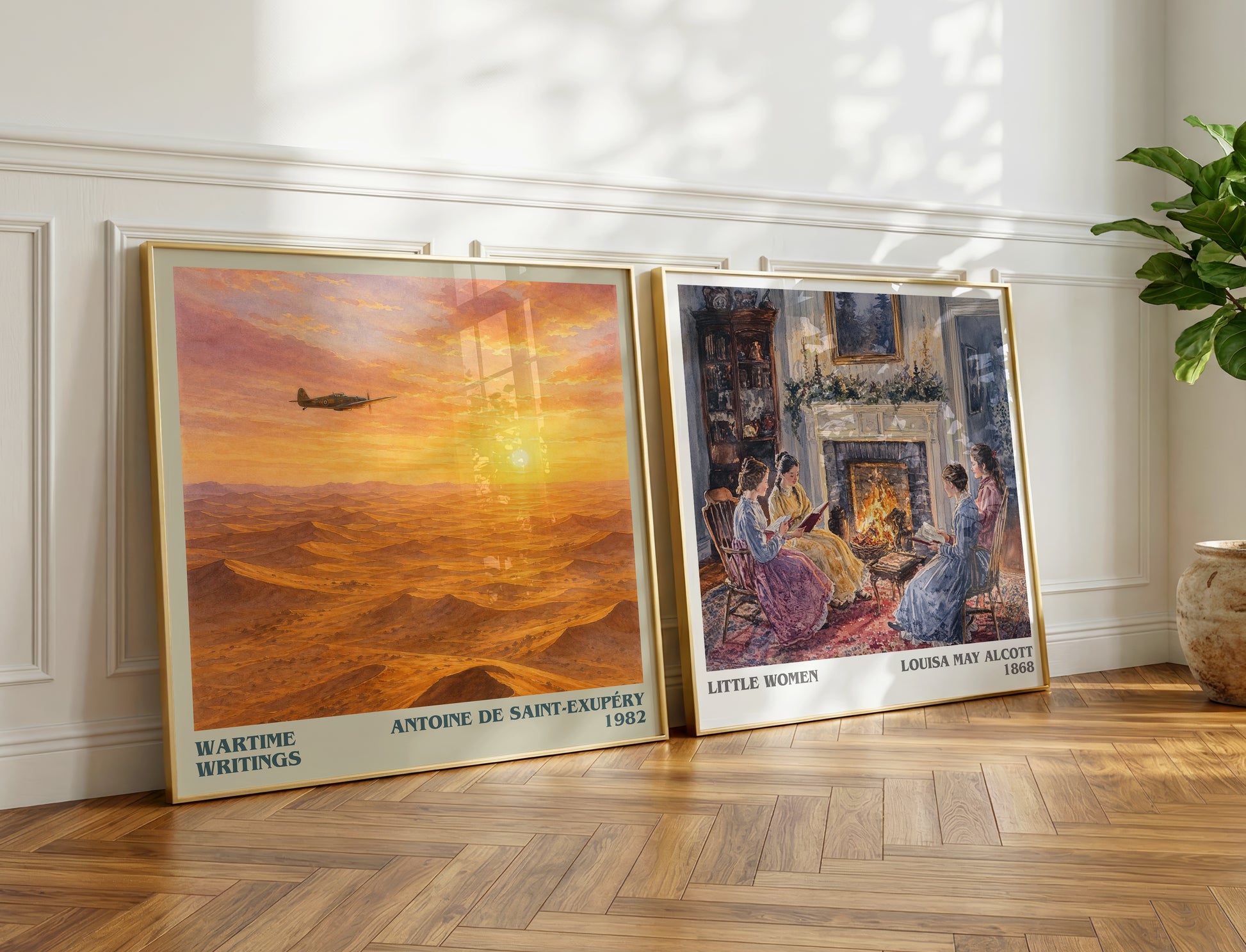 Wartime Writings literary print on bookshelf – Antoine De Saint-Exupéry fan gift