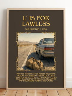 L' Is for Lawless Minimalist Book Poster by Sue Grafton – image 2