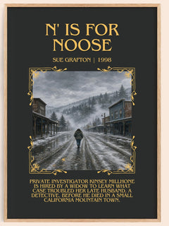 N' Is for Noose Minimalist Book Poster by Sue Grafton – image 1