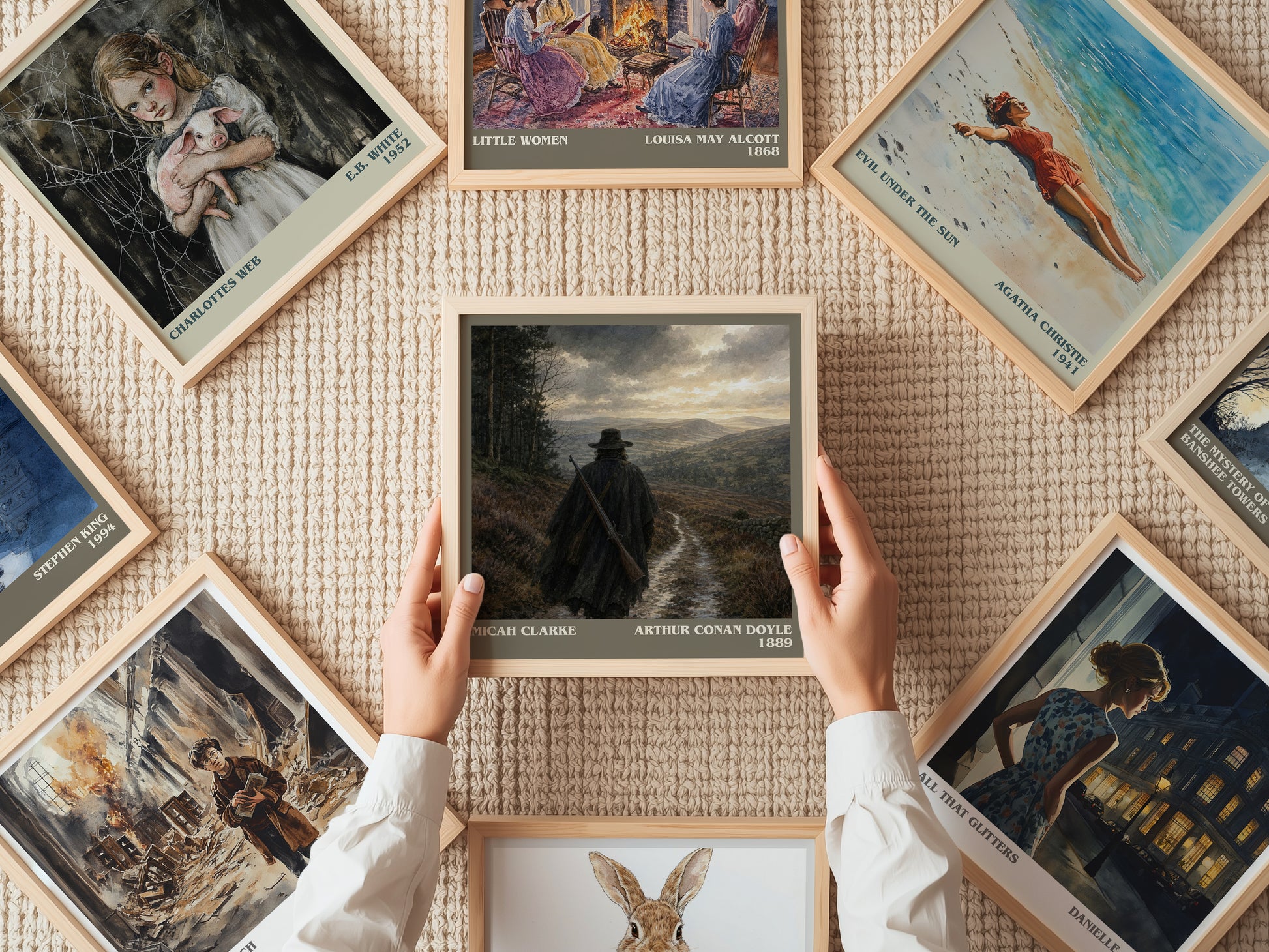 Micah Clarke literary book poster framed on wall – historical fiction wall art
