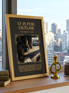 O' Is for Outlaw Minimalist Book Poster by Sue Grafton – image 3