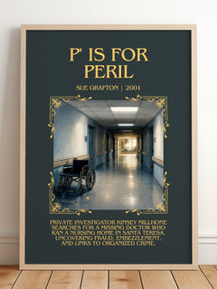 P' Is for Peril Minimalist Book Poster by Sue Grafton – image 2