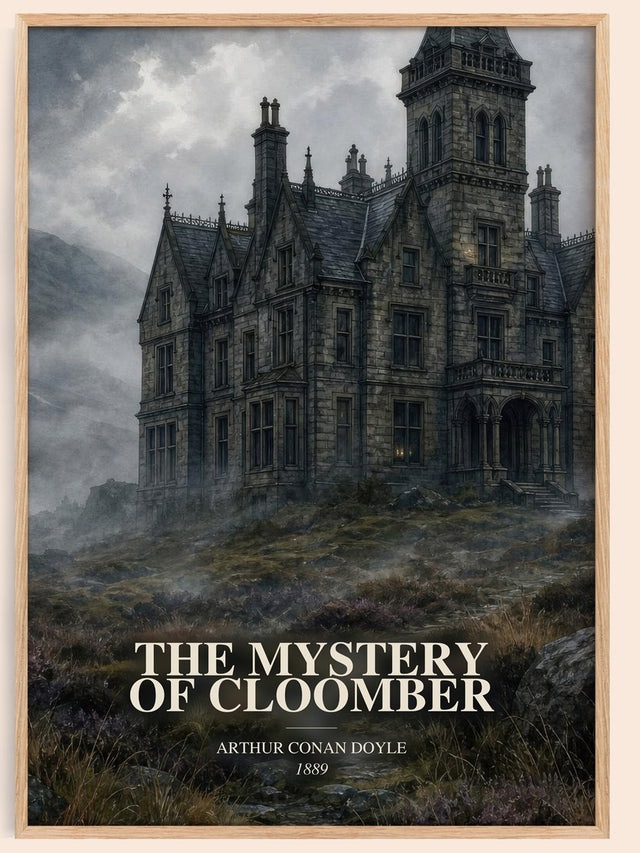 Mystery Of Cloomber Book Watercolour Illustration by A. Doyle