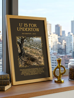 U' Is for Undertow Minimalist Book Poster by Sue Grafton – image 3