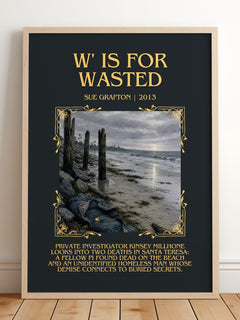 W' Is for Wasted Minimalist Book Poster by Sue Grafton – image 2
