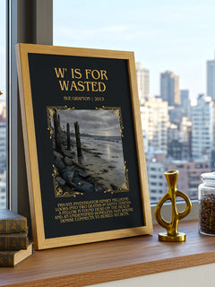 W' Is for Wasted Minimalist Book Poster by Sue Grafton – image 3