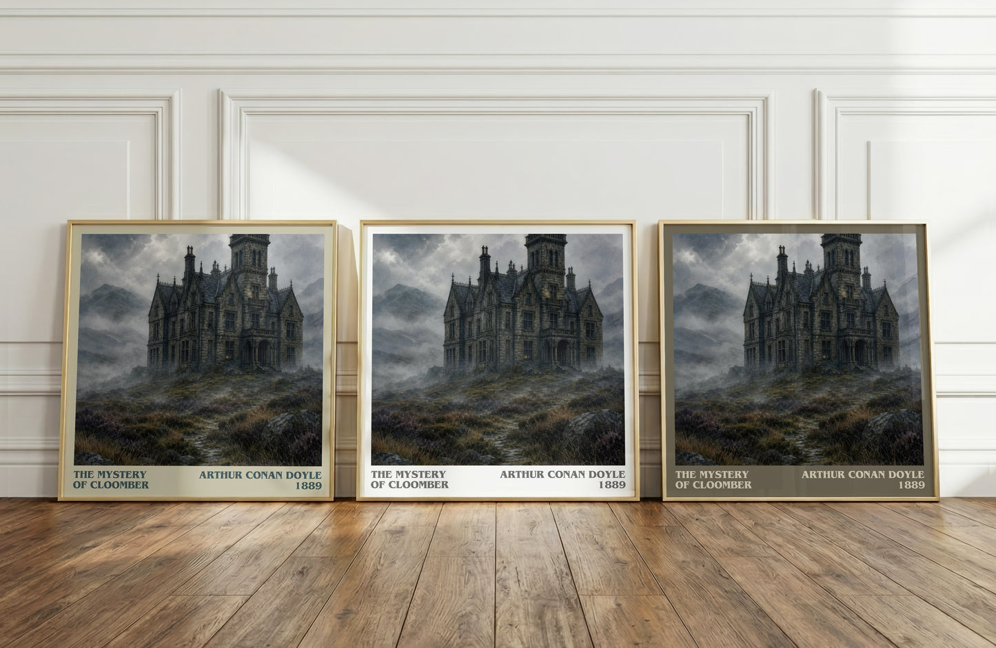 The Mystery Of Cloomber literary art print colour and style options – Arthur Conan Doyle book art