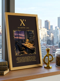 X' Minimalist Book Poster by Sue Grafton – image 3