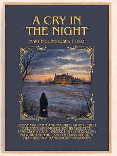 A Cry in the Night Minimalist Book Poster by Mary Higgins Clark – image 1