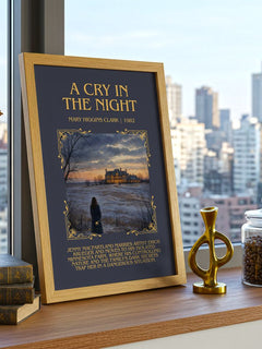 A Cry in the Night Minimalist Book Poster by Mary Higgins Clark – image 3
