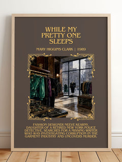 While My Pretty One Sleeps Minimalist Book Poster by M. Clark – image 2