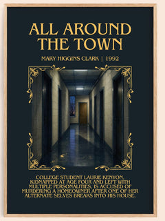 All Around the Town Minimalist Book Poster by Mary Higgins Clark – image 1