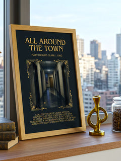 All Around the Town Minimalist Book Poster by Mary Higgins Clark – image 3