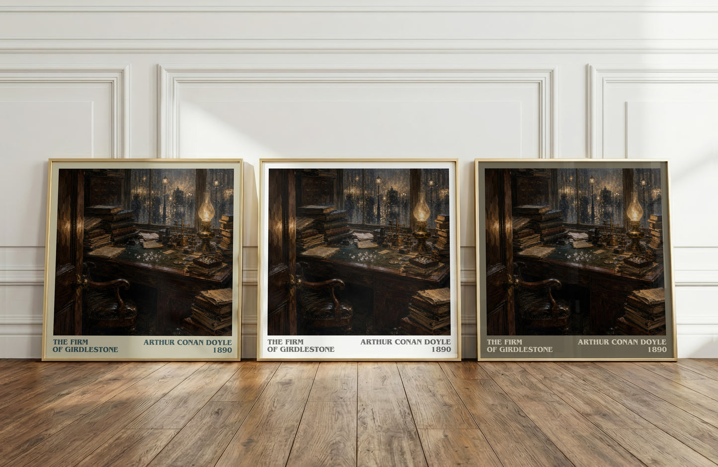 The Firm Of Girdlestone literary art print colour and style options – Arthur Conan Doyle book art