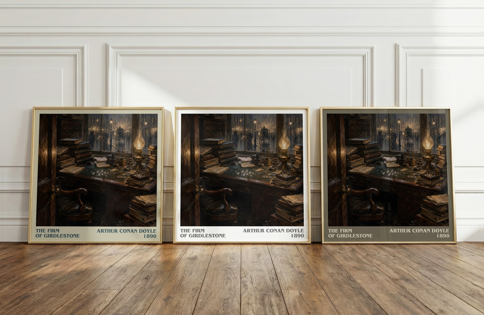 The Firm Of Girdlestone literary art print colour and style options – Arthur Conan Doyle book art