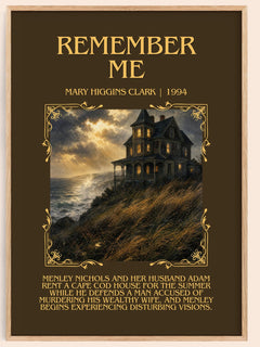 Remember Me Minimalist Book Poster by Mary Higgins Clark – image 1