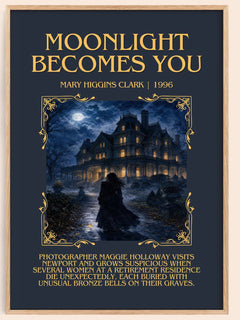 Moonlight Becomes You Minimalist Book Poster by Mary Higgins Clark – image 1