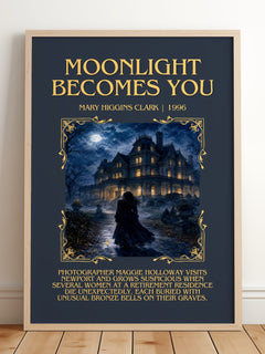 Moonlight Becomes You Minimalist Book Poster by Mary Higgins Clark – image 2