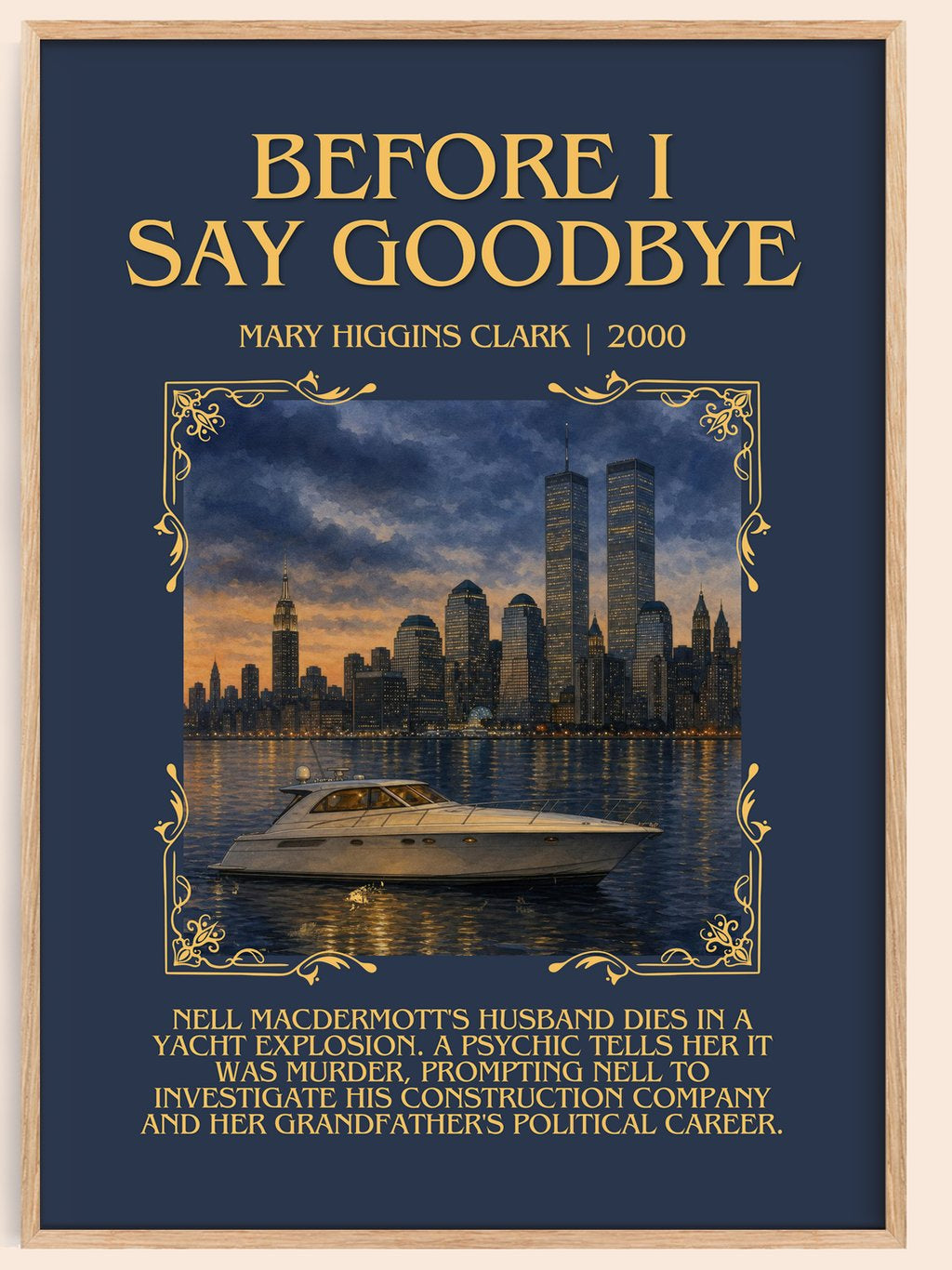 Before I Say Goodbye Minimalist Book Poster by Mary Higgins Clark – book poster
