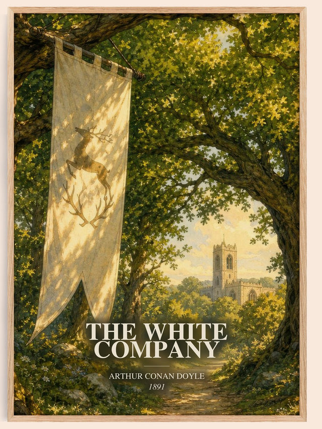 The White Company Book Watercolour Illustration by Arthur Conan Doyle