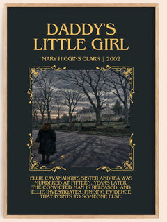 Daddy's Little Girl Minimalist Book Poster by Mary Higgins Clark – image 1