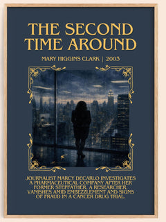The Second Time Around Minimalist Book Poster by Mary Higgins Clark – image 1
