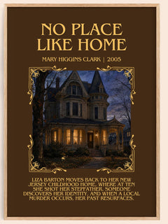 No Place Like Home Minimalist Book Poster by Mary Higgins Clark – image 1