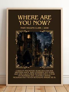 Where Are You Now? Minimalist Book Poster by Mary Higgins Clark – image 2