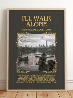 I'll Walk Alone Minimalist Book Poster by Mary Higgins Clark – image 2