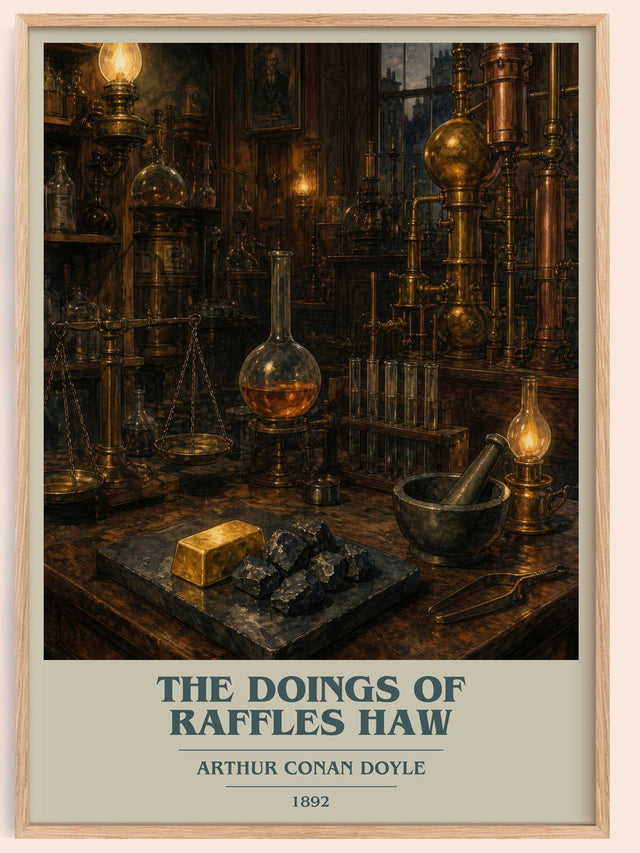 The Doings Of Raffles Haw Book Cover Poster by Arthur Conan Doyle