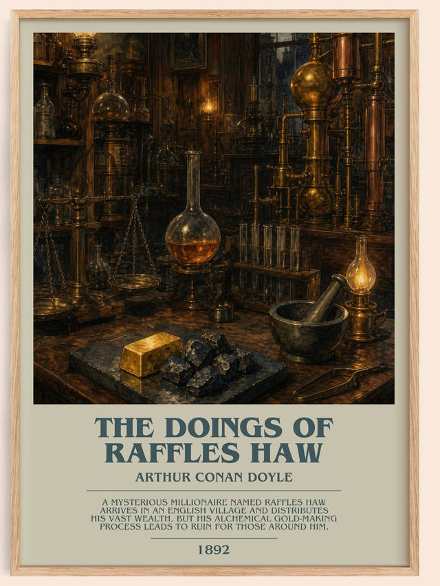 The Doings Of Raffles Haw Bookish Wall Art by Arthur Conan Doyle