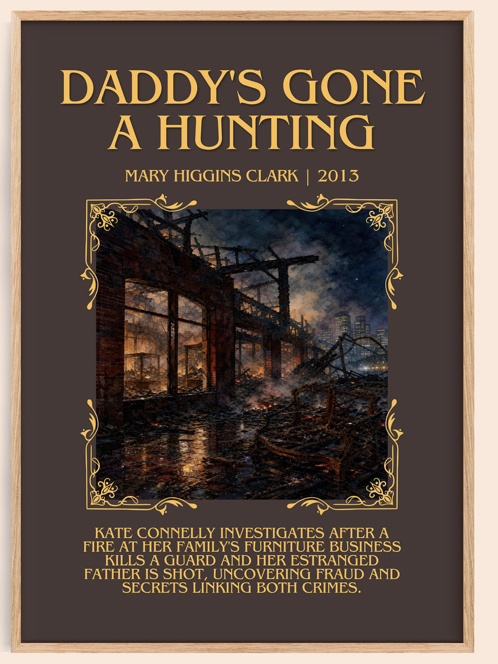 Daddy's Gone A Hunting Minimalist Book Poster by Mary Higgins Clark – book poster