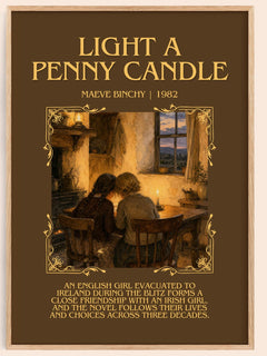 Light a Penny Candle Minimalist Book Poster by Maeve Binchy – image 1