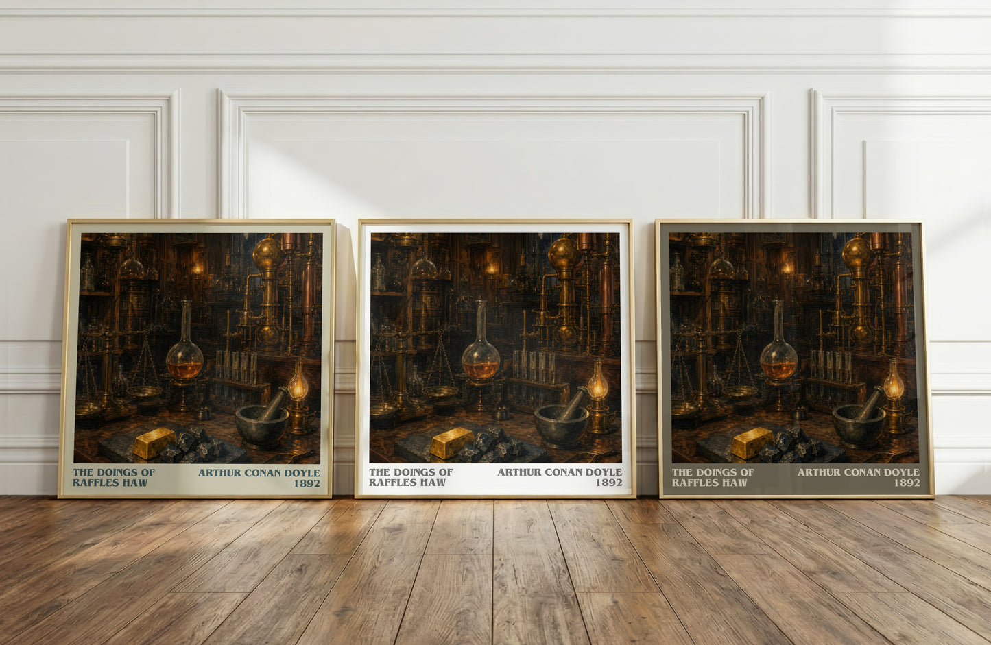 The Doings Of Raffles Haw literary art print colour and style options – Arthur Conan Doyle book art