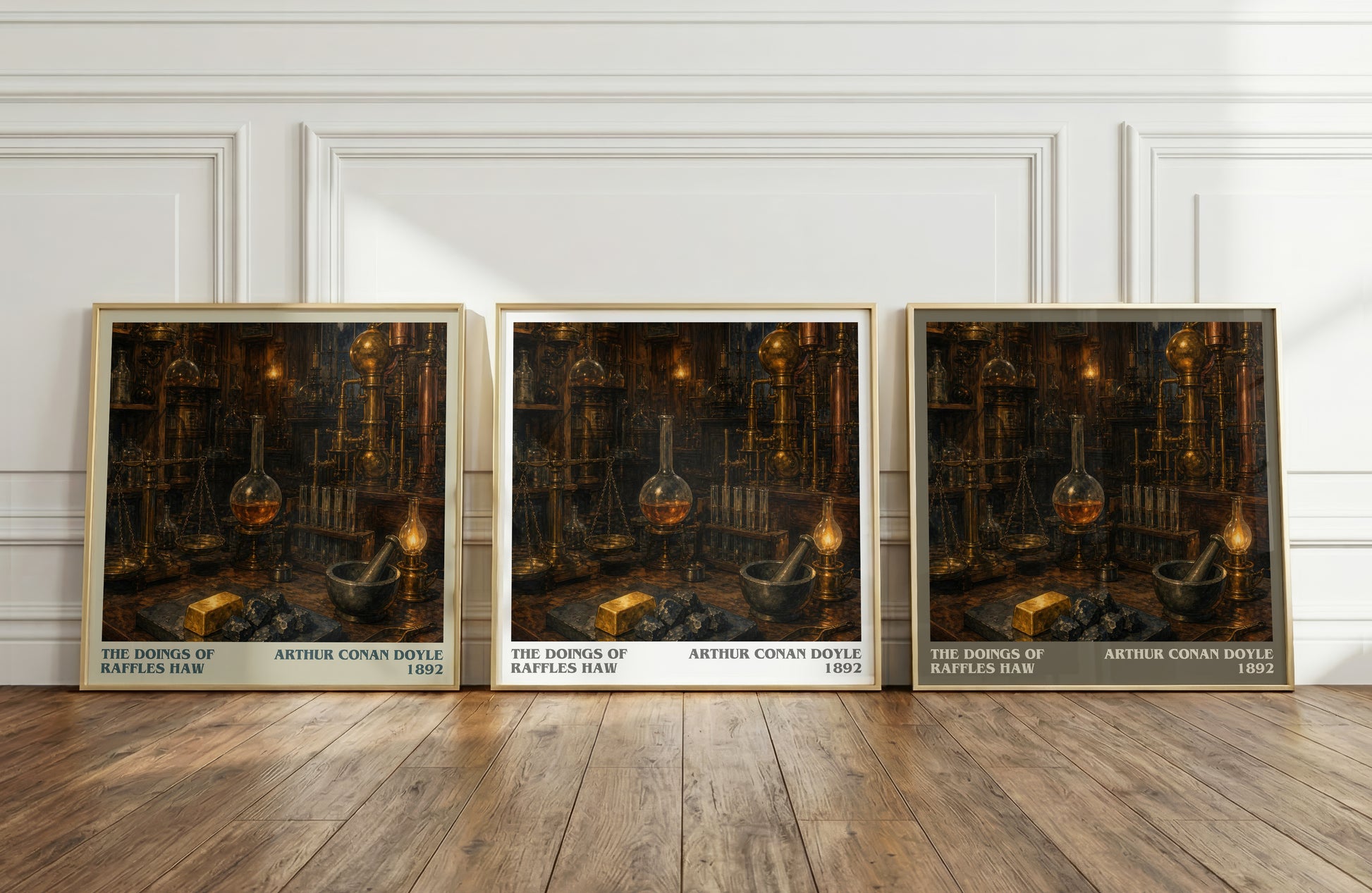 The Doings Of Raffles Haw literary art print colour and style options – Arthur Conan Doyle book art