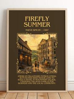 Firefly Summer Minimalist Book Poster by Maeve Binchy – image 2