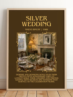 Silver Wedding Minimalist Book Poster by Maeve Binchy – image 2