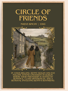 Circle of Friends Minimalist Book Poster by Maeve Binchy – image 1